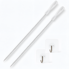 유블링 화장실 청소솔 세면대 뚫어뻥 + 후크 걸이, 2개