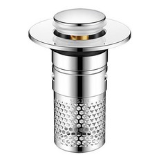 1+1 드림시오 팝업 거름망 세면대 욕조 트랩 하수구 배수구 스텐, 실버, 2개