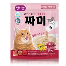 짜미 국내생산 1등급 짜먹는 고양이 간식 3세트 120P, 12g, 120개, 연어 12g, 120개, 연어