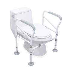 변기 안전손잡이 노인 화장실 장애인 양변기 안전바 설치 지지대 욕실, 1개, 그레이