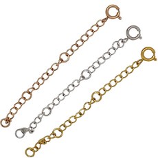 미채상점 목걸이연장체인 길이늘림 팔찌 보조, 1개, 골드