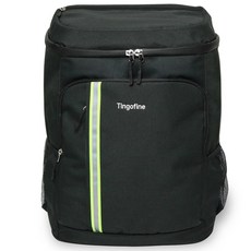 팅고 대용량 56L 배달백팩 쿠팡이츠 배민 자전거 킥보드 보온보냉가방, 블랙