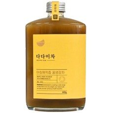 다다이차 고함량 아침에 착즙 꿀생강청 생강차, 1박스, 1개입, 600g