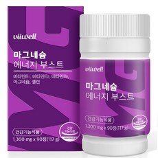 마그네슘 영양제 비타민B 건강기능식품 GMP, 8개, 90정