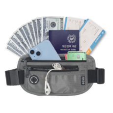 어썸트립 RFID차단 안티스키밍 여행용 복대