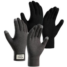 파인트리즈 터치 니트장갑 방한 겨울 성인 남성 2종 세트