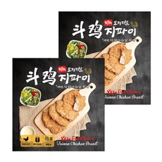 [도우찌 ]대만오리지널지파이 묶음 냉동 닭가슴살, 2개