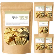 경주천년상회 구운 황금 메밀칩 구운버큇칩 메밀과자 스낵 건강간식 국내가공, 6개, 180g