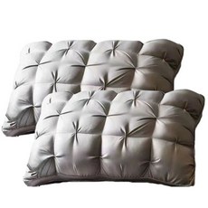 제이리빙 호텔베개 2개 솜1kg 프리미엄, 그레이