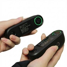 파인굿즈 LCD잔량표시 듀얼 손난로 보조배터리 휴대용 전기 핫팩 충전식 주머니 난로, 블랙