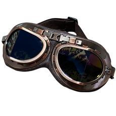 빈티지 스타일 레트로 오토바이 방풍 고글, 1개, 홀로그램