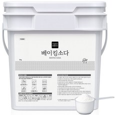 가성비가브랜드다 베이킹소다 가루 세제 용기형+스푼 청소 과일 야채 세척, 1개, 5kg