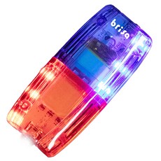 브리사 어깨 경광등 LED 경고등 휴대용 순찰 점멸등 충전식, 1개