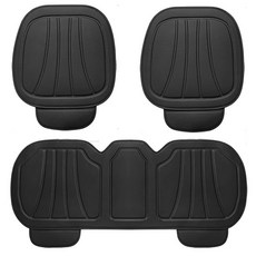 벤비아 루노 자동차 방석커버 차량용 가죽방석 앞좌석 뒷좌석 분리형 의자커버 사계절 방석 차량 인테리어 00806, 로얄블랙  풀세트, 1개