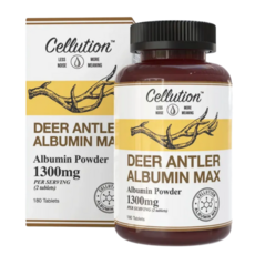 셀루션 녹용 알부민 1300mg 식약청 인증 HACCP 먹는 알부민 난백, 3개, 180정