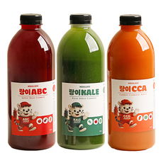 [밀투고] 랑이주스 클렌즈주스 ABC CCA KALE 1L 3종, 3개