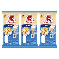 래핑카우 벨큐브 치즈 플레인 24큐브 3개 (총 72큐브), 125g