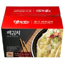 오감만찬 대용량 업소용 백김치 HACCP 인증 수입산, 10kg, 1개, 백김치(박스포장)