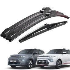 쉽딱 트리플 전면 후방 와이퍼 3P 세트, 쏘울부스터/EV(19~현재)