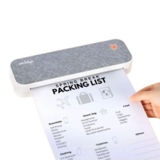 페리페이지 휴대용프린터A4 블루투스 무선 라벨프린터 수험생선물 포토프린터, A40(그레이), 1개