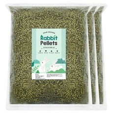 포시즌 프리미엄 토끼 펠렛 사료, 3개, 2kg