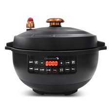 까사맘 전기 압력밥솥 시즌2 가마솥 누룽지 압력 돌솥밥 1~6인용, 블랙, PC28T