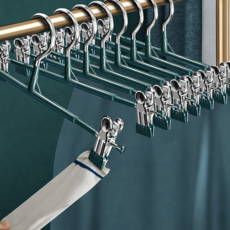 Mirento 논슬립 자국없는 치마걸이 바지걸이 집게, 30개, 에메랄그린