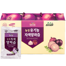 유기농 직접 재배 100% 자색양파즙 80ml 30개