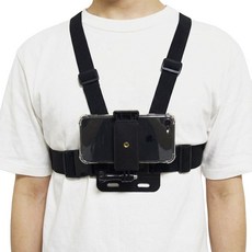 1인칭 핸드폰 카메라 촬영 거치대 개인방송 촬영 장비, 바디 스트랩, 1개