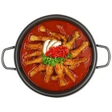 닭발에미치다 숯불무뼈닭발 직화구이 매운 불 닭발 무뼈 통뼈 오돌뼈, 005.국물통뼈닭발- 보통맛, 1개, 850g