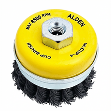 알덴/컵브러쉬(스텐) CUP4-C 그라인더용 녹제거용 스텐연마용, 1개