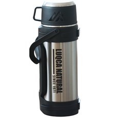 루카 마운틴프로 대용량 보온병 보냉병, 1개, 1.2L, 스틸 실버
