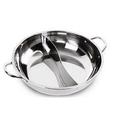 인덕션 특대 반반냄비, 34cm, 실버, 1개