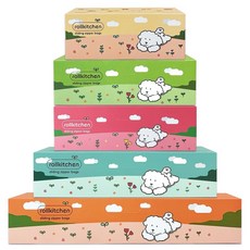 롤키친 슬라이딩 지퍼백 5종 세트(79매), 1개