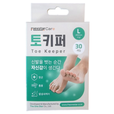 플렉스타케어 발땀 발가락 냄새 제거 패드 손세탁 가능 30개입, 1개