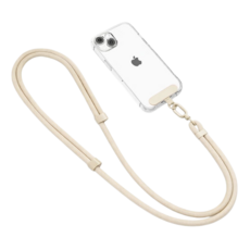 탑겟 핸드폰 숄더 스트랩 길이조절 목걸이 건망증 도난방지 크로스 어깨끈, 1개, 샌드 베이지