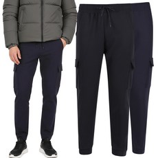 1+1 미루나무 남성 겨울 기모 스판 카고 조거 츄리닝바지 무지 작업복 운동복 일상복 하의