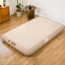 TANSTRIDER 최신상 에어텐셀침대 에어매트 내장형 단단한 매트리스 캠핑용 텐셀 냉감 에어매트 내장전동펌프 텐셀 냉감 매트리스 더블 퀸 캠핑 홈캠핑