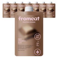 [속세맛 다이어트] 프롬잇 단백질 쉐이크 초코맛 파우치 식사대용 WPI, 14개, 45g