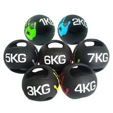 헬스몬 메디신볼 메디슨볼 슬램 웨이트 중량 헬스 1KG-7KG, 핸들 있음, 핸들 있음, 7kg, 1개