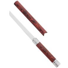 독일 기술 1+1 고탄소강 나이프 휴대용 미니 다용도 나이프 등산용 낚시 캠핑용 호신용 스틱 칼 과도 스테인리스 전술 나이프, 2개, 은색