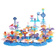 키비 오션월드 바다 블록 보관함 풀세트 136P, 1세트