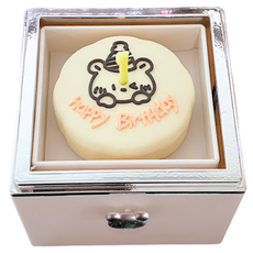 곰 미니케이크 반지 목걸이 서프라이즈 프러포즈 선물, 1개