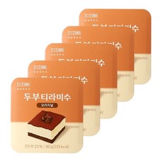 일상적미식 두부 티라미수 오리지널, 5개, 90g
