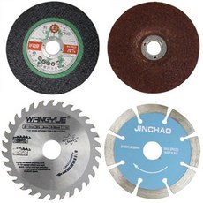 드릴 어댑터 절삭 절단석 톱 그라인더날 9종세트, 1개