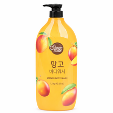 샤워메이트 리얼 내추럴 망고 바디워시, 2개, 1.2kg