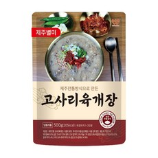 [제주웰링] 제주식 제주산 좋은재료 고사리육개장, 5개, 500g