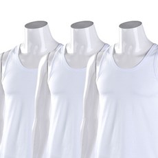 국산 60수 순면100% 남성용 민소매 런닝 3매 나시 메리야스