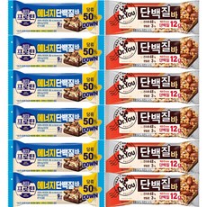 닥터유 단백질바 + 이지프로틴 에너지 단백질바 6개씩 단백질 간식 다이어트바 프로틴, 1세트, 540g