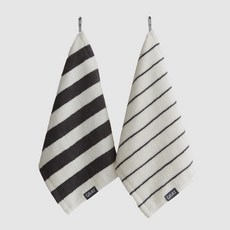 무한 그레이모달 고리수건 모달혼방 주방타월 키친크로스 (3매), 3개, 블럭스트라이프